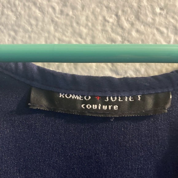 Romeo & Juliette lace tassel ties tank navy medium - Picture 10 of 11